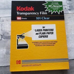 Open Box Kodak transparency film 101 clear for laser and plain paper copiers